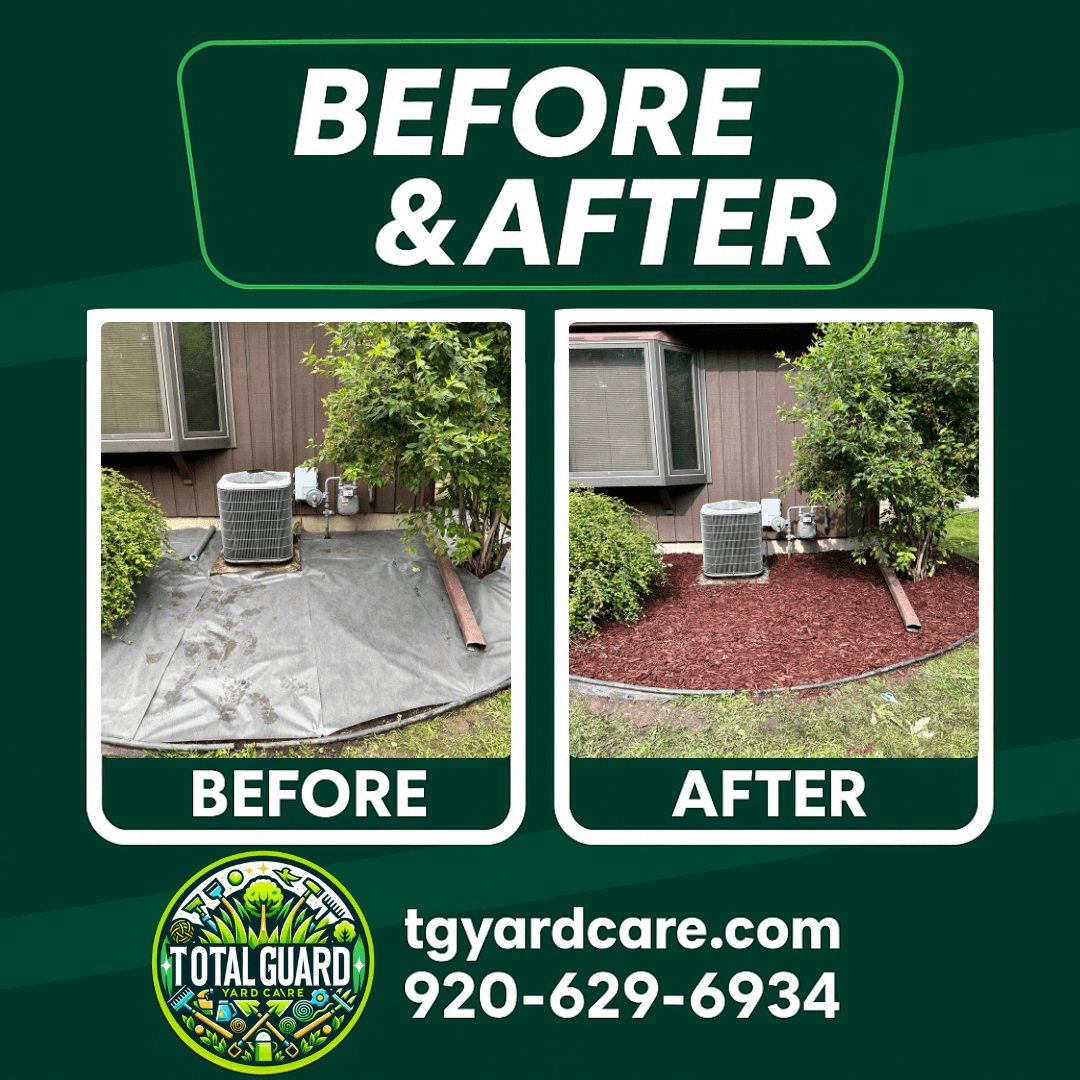 Mulching — Fresh Mulch Install — TotalGuard Yard Care Madison WI